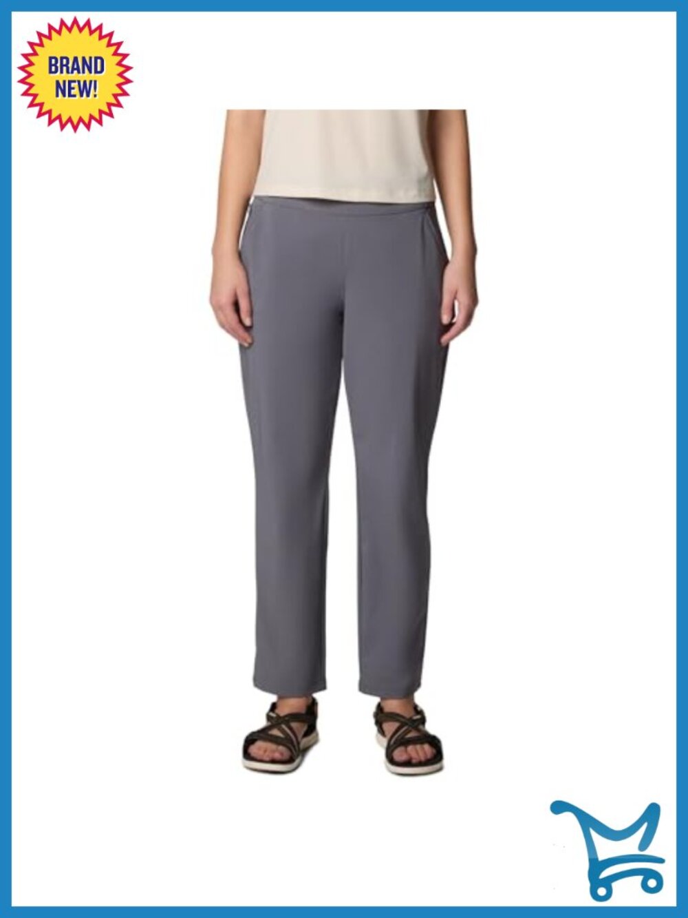 Columbia All Seasons Pull-On Pants Omni-Shade Omni-Shield Comfort Stretch